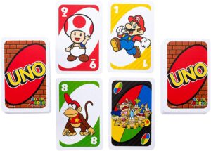 AEBF7611-9D0D-4940-A9D7-984F42B50C89 Juego de cartas mesa UNO Super Mario Nintendo Tienda Figuras Anime Chile Santiago