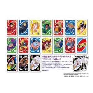 Juego de cartas mesa UNO Mattel One Piece Tienda Figuras Anime Chile Santiago