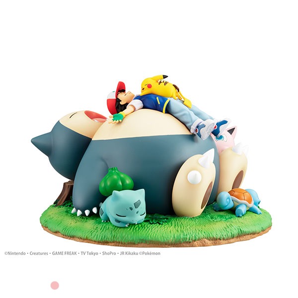 Figura G.E.M. GEM Pokemon Ash Nap with Snorlax Tienda Figuras Anime Chile Santiago