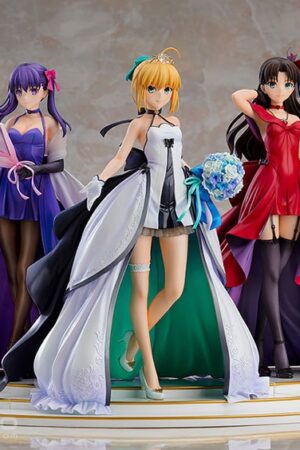 Figura Fate/stay night Saber Rin Tohsaka Sakura Matou -15th Celebration Dress Ver.- Premium Box 1/7 Figure Tienda Figuras Anime Manga Chile SantiagoPe
