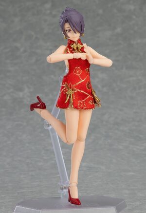 figma Styles Female Body (Mika) with Mini Skirt Chinese Dress Outfit Max Factory Tienda Figuras Anime Chile