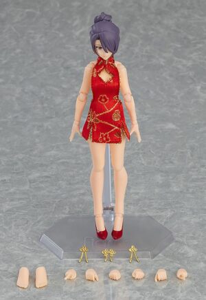 figma Styles Female Body (Mika) with Mini Skirt Chinese Dress Outfit Max Factory Tienda Figuras Anime Chile