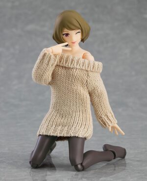 figma Styles figma Female body (Chiaki) with Off-the-Shoulder Sweater Dress Max Factory Tienda Figuras Anime Chile