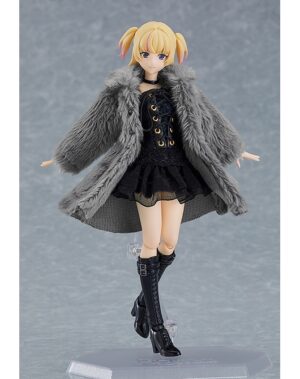 figma Yuki Black Corset Dress Fur Coat Outfit Tienda Chile