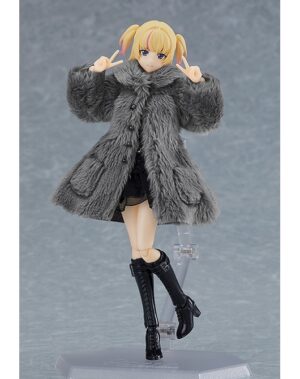 figma Yuki Black Corset Dress Fur Coat Outfit Tienda Chile