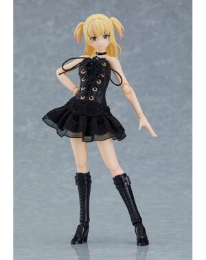 figma Yuki Black Corset Dress Fur Coat Outfit Tienda Chile