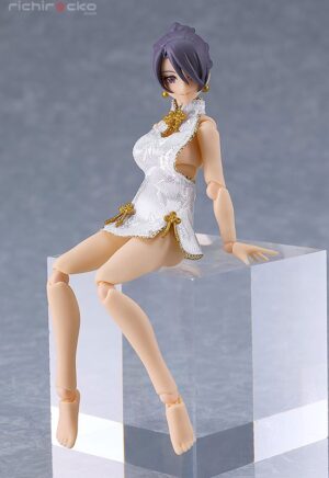 figma Mika with Mini Skirt Chinese Dress Outfit (White) Max Factory Tienda Figuras Anime Chile