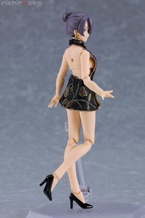 figma Mika with Mini Skirt Chinese Dress Outfit (Black) Max Factory Tienda Figuras Anime Chile
