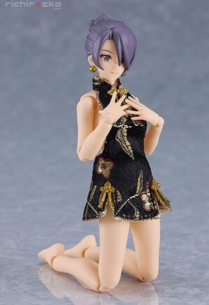 figma Mika with Mini Skirt Chinese Dress Outfit (Black) Max Factory Tienda Figuras Anime Chile