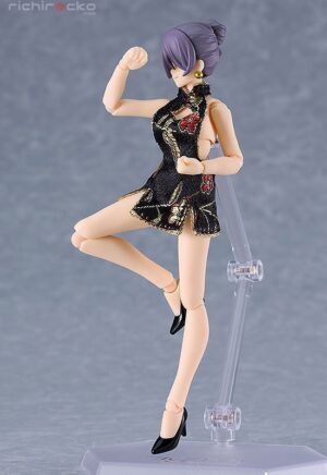 figma Mika with Mini Skirt Chinese Dress Outfit (Black) Max Factory Tienda Figuras Anime Chile