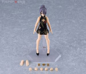 figma Mika with Mini Skirt Chinese Dress Outfit (Black) Max Factory Tienda Figuras Anime Chile