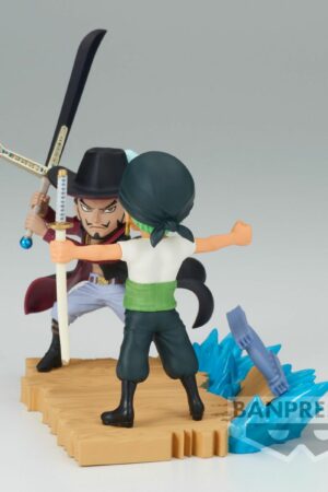 Figura Mihawk and Zoro World Collectable Log Stories Tienda Anime One Piece Chile