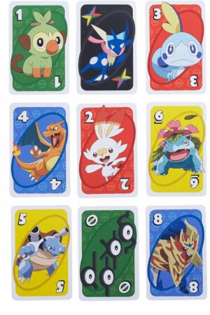 Juego de cartas mesa UNO Mattel Pokémon Tienda Figuras Anime Chile Santiago