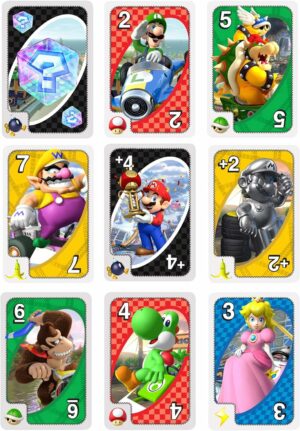 Uno Mario Kart2 Juego de cartas mesa UNO Mattel Mario Kart Tienda Figuras Anime Chile Santiago