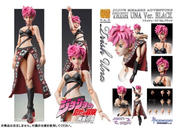 Figura Super Action Statue Trish Una Ver.BLACK JoJo's Bizarre Adventure Part.V Golden Wind Medicos Entertainment Tienda Figuras Anime Chile