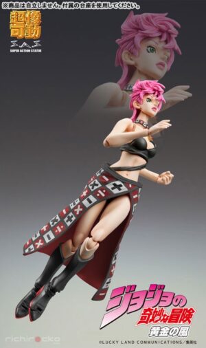 Figura Super Action Statue Trish Una Ver.BLACK JoJo's Bizarre Adventure Part.V Golden Wind Medicos Entertainment Tienda Figuras Anime Chile