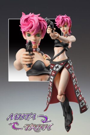 Figura Super Action Statue Trish Una Ver.BLACK JoJo's Bizarre Adventure Part.V Golden Wind Medicos Entertainment Tienda Figuras Anime Chile