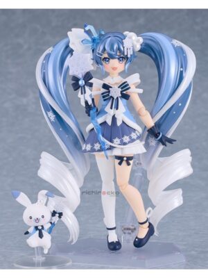 TIENDA RICHIROCKO (6) Figura figma Snow Miku Crystal Snow Ver. Tienda Anime Vocaloid Chile