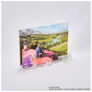 Acrílico Square Enix Original Final Fantasy VII Rebirth Acrylic Diorama Key Art Cid Tienda Anime Chile