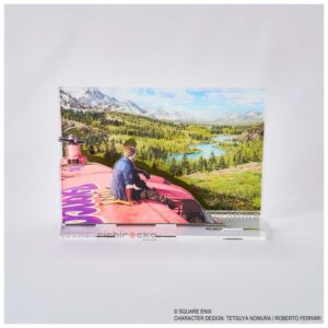 Acrílico Square Enix Original Final Fantasy VII Rebirth Acrylic Diorama Key Art Cid Tienda Anime Chile