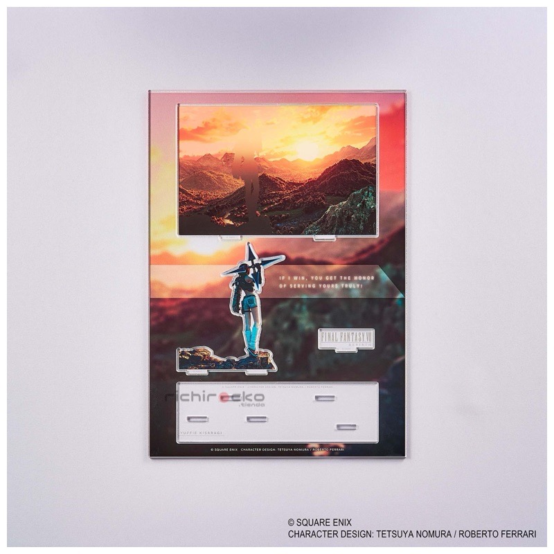 TIENDA RICHIROCKO-sq (16) Acrílico Square Enix Original Final Fantasy VII Rebirth Acrylic Diorama Key Art Yuffie Tienda Anime Chile