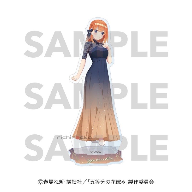 TIENDA RICHIROCKO-sq Stand Acrílico Acrylic Yotsuba Nakano Night Sky Color Dress Hanayome Quintessential Quintuplets Tienda Anime Chile