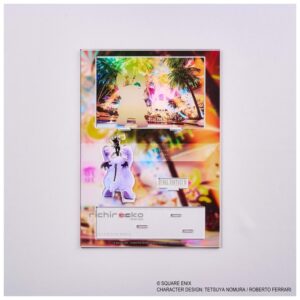 Acrílico Square Enix Original Final Fantasy VII Rebirth Acrylic Diorama Key Art Cait Sithi & Fat Moogle Tienda Anime Chile