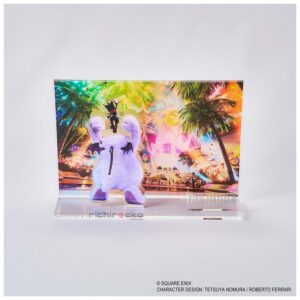 Acrílico Square Enix Original Final Fantasy VII Rebirth Acrylic Diorama Key Art Cait Sithi & Fat Moogle Tienda Anime Chile