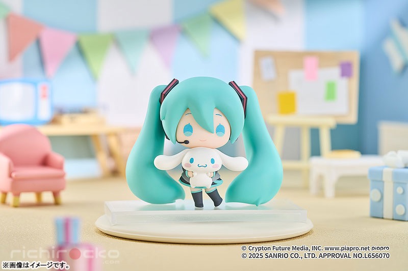 GOODS-04727036_02 Figura Trading Figure Hatsune Miku x Cinnamoroll (5 Figuras) Good Smile Company Tienda Figuras Anime Chile