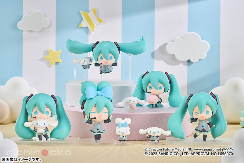 GOODS-04727036_07 Figura Trading Figure Hatsune Miku x Cinnamoroll (5 Figuras) Good Smile Company Tienda Figuras Anime Chile
